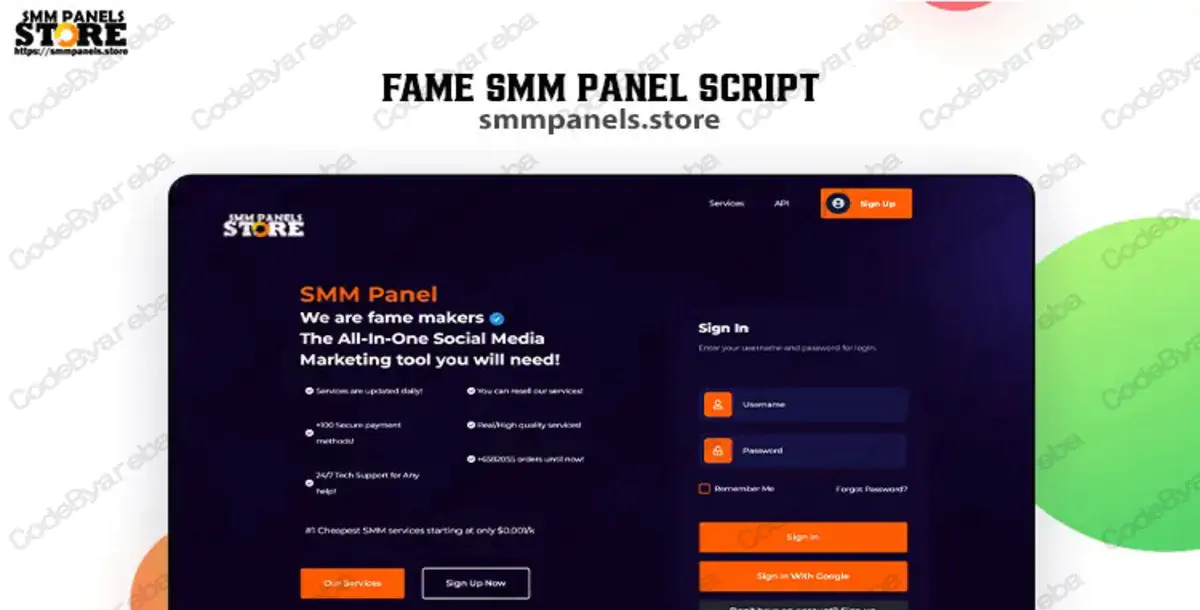 Fame Panel – Trending SMM Panel Script