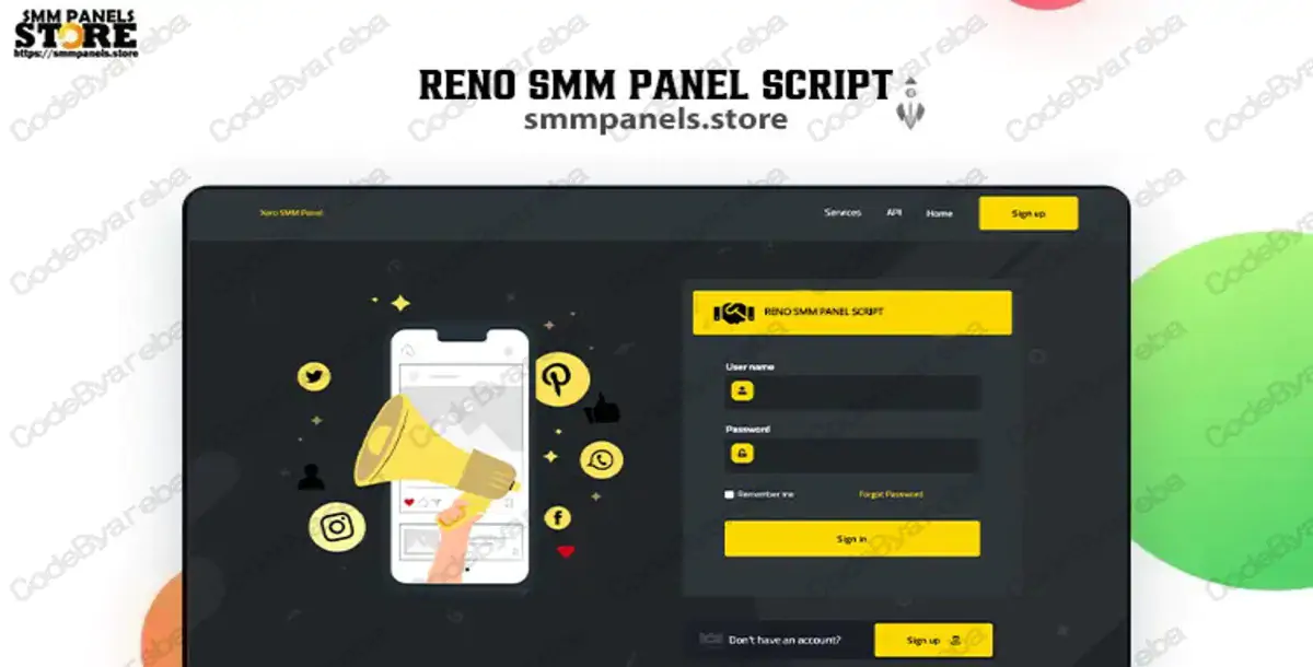 Reno Panel – Premium SMM Panel Script