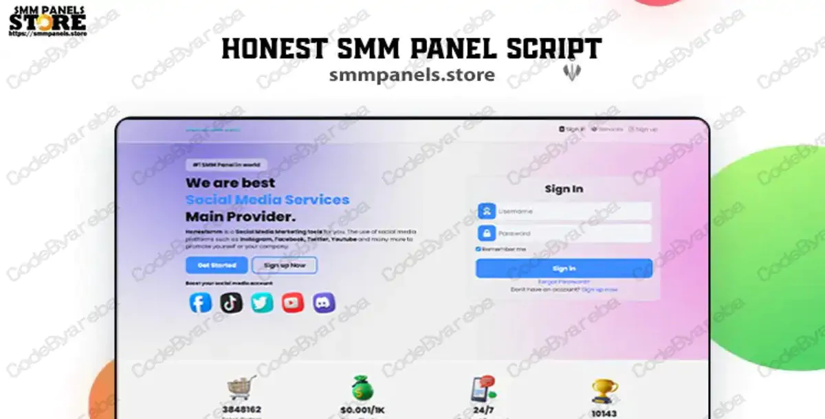 Honest Panel – Top SMM Panel Script