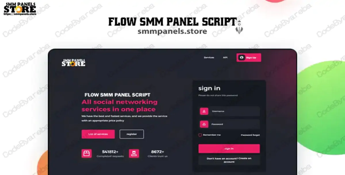 Flow Panel V3 – Premium SMM Panel Script