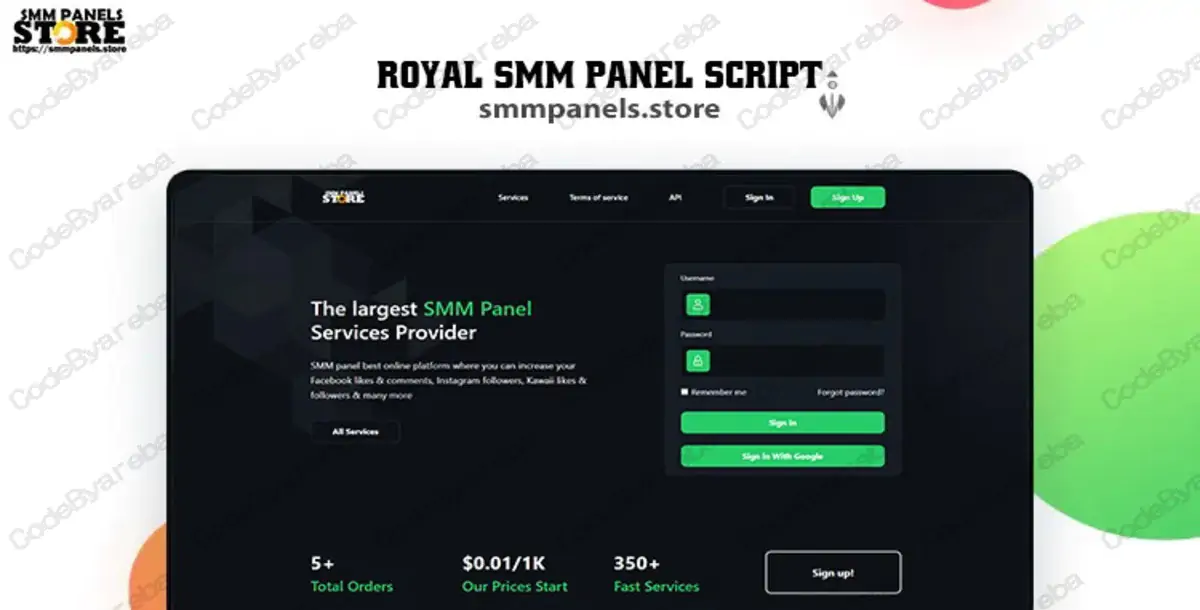 Royal Panel V2 – Premium SMM Panel Script