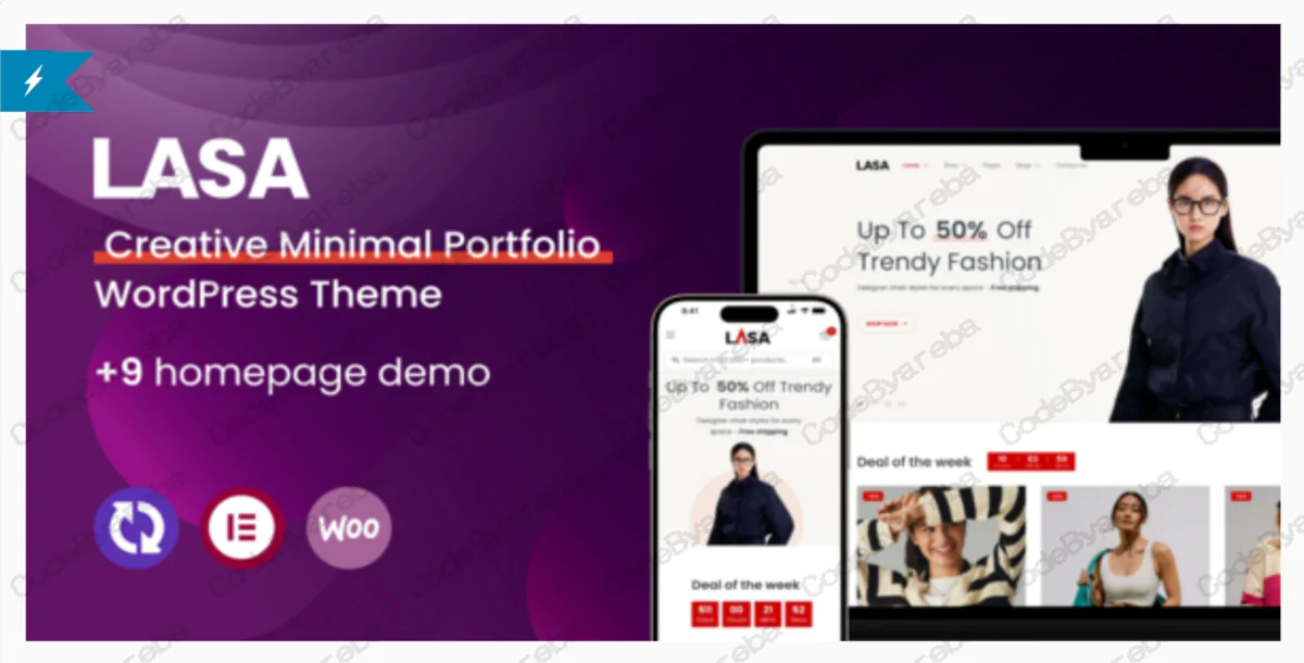 Lasa - Creative Minimal WooCommerce WordPress Theme