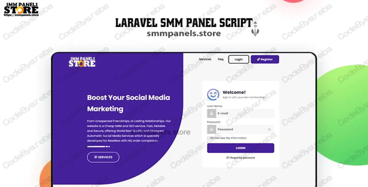 Laravel SMM Panel Script – With Best Payement Gateways