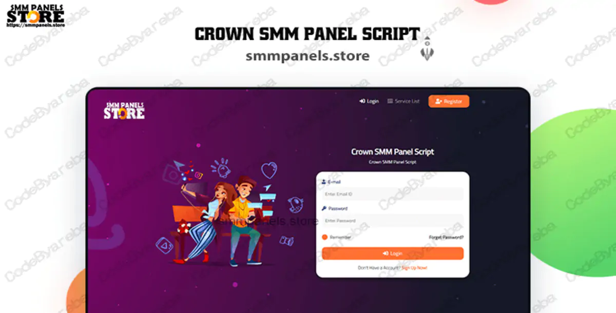 Crown SMM Panel Script – Advanced Panel