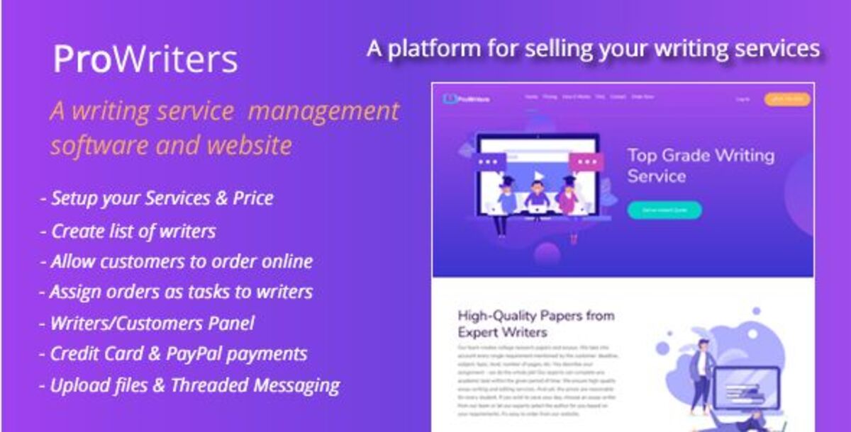 ProWriters: The Ultimate Solution to Sell Writing Services Online